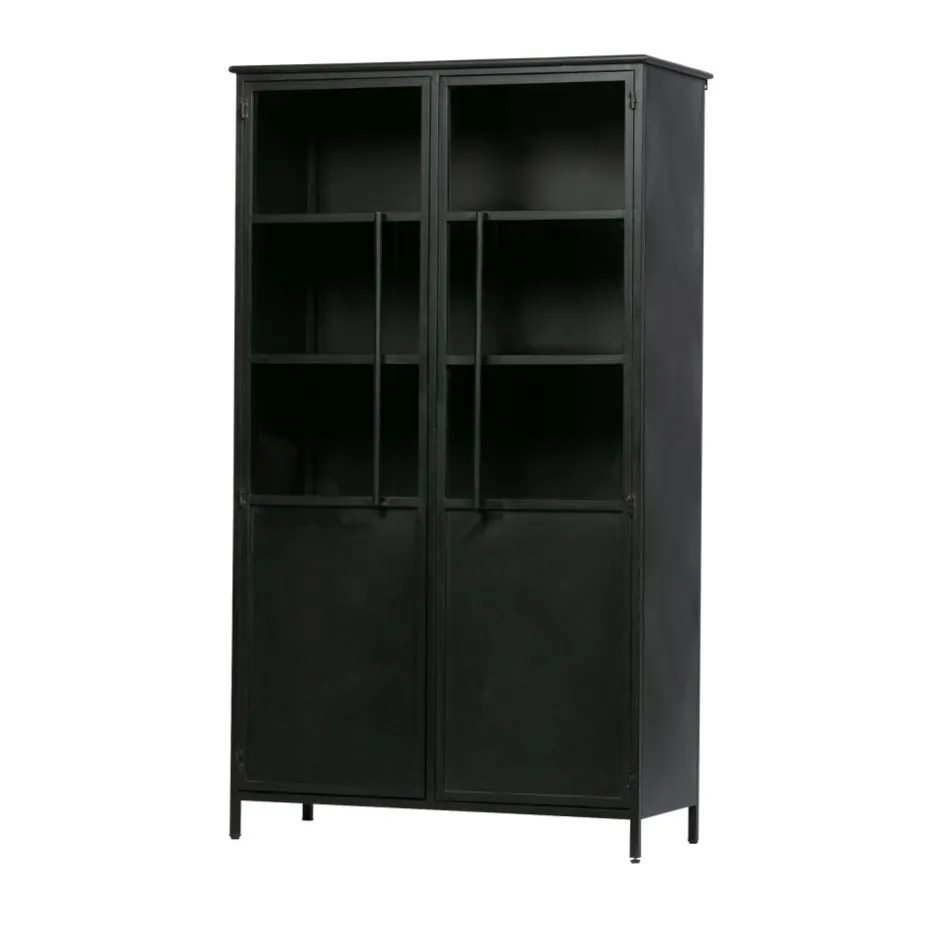 Sale Woood EXHIBIT Vitrine 2 portes en métal H170cm