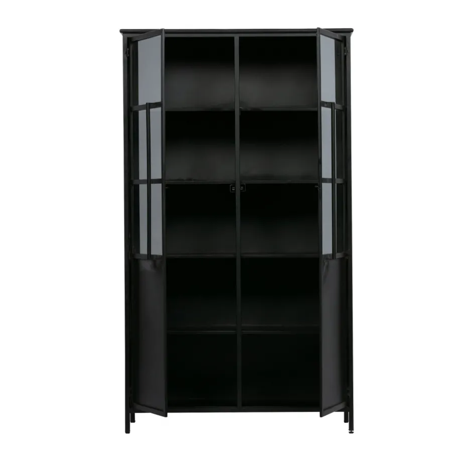 Sale Woood EXHIBIT Vitrine 2 portes en métal H170cm