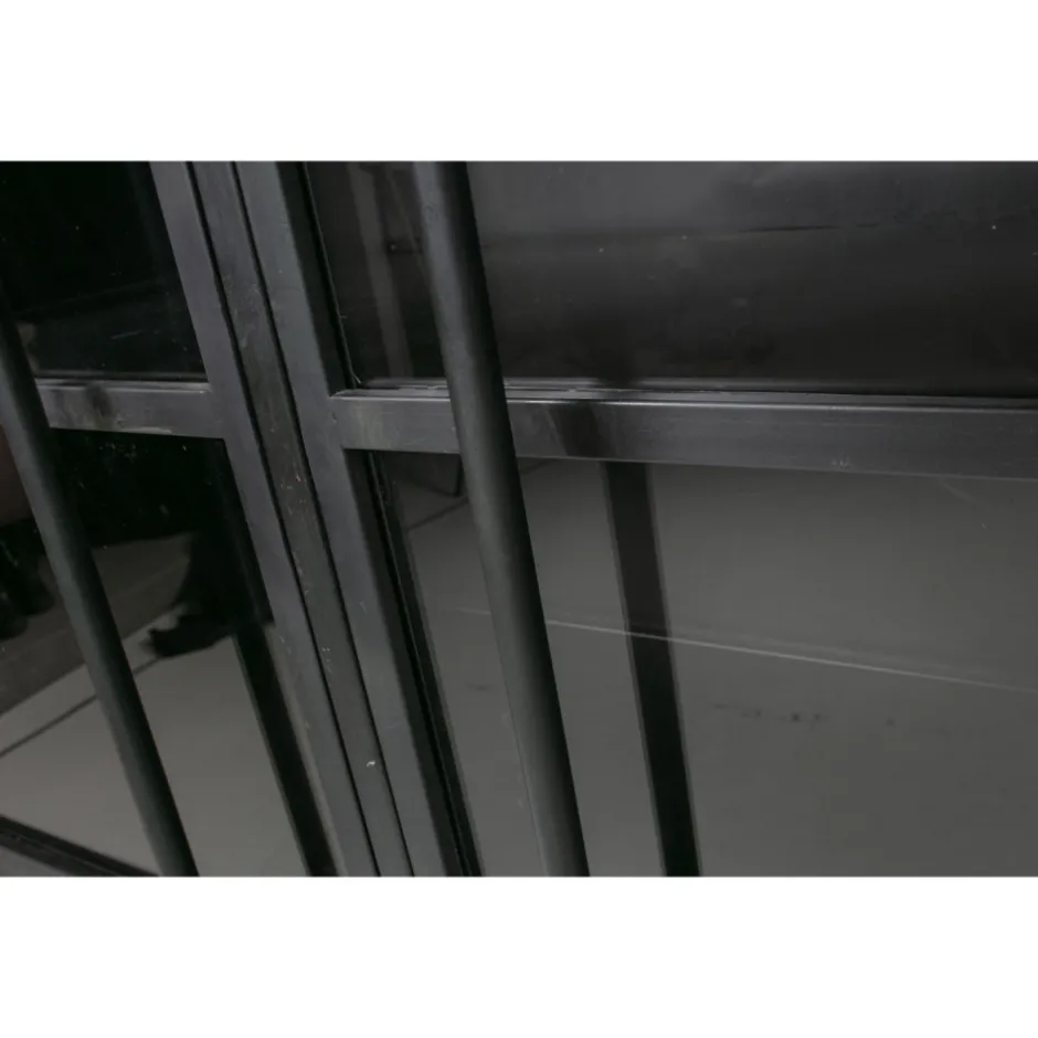 Sale Woood EXHIBIT Vitrine 2 portes en métal H170cm