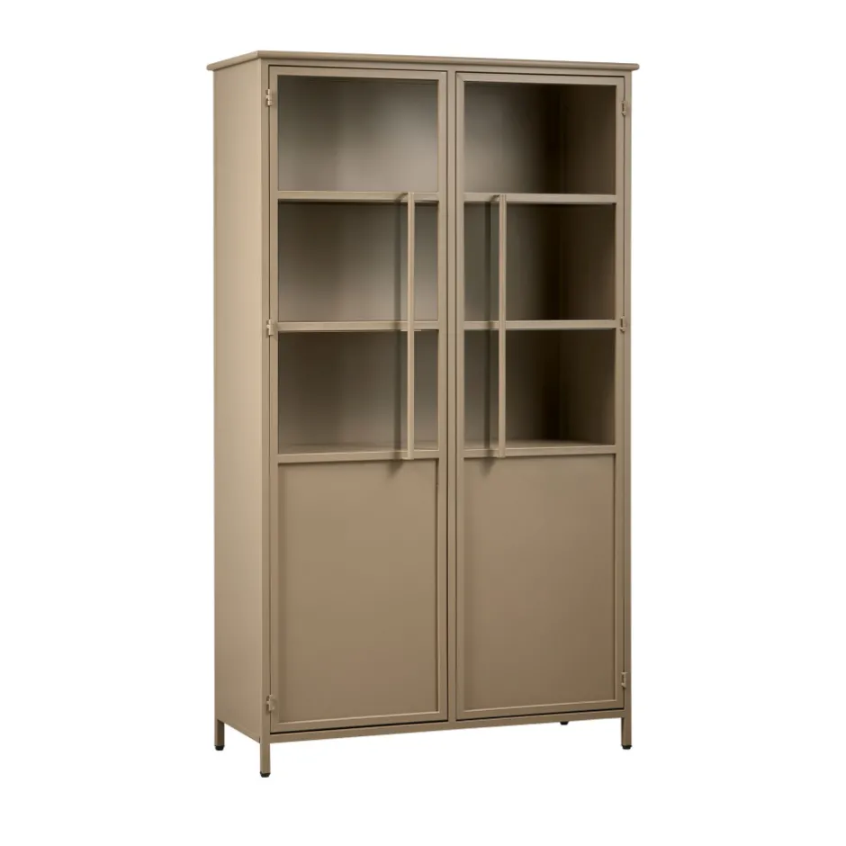 Sale Woood EXHIBIT Vitrine 2 portes en métal H170cm