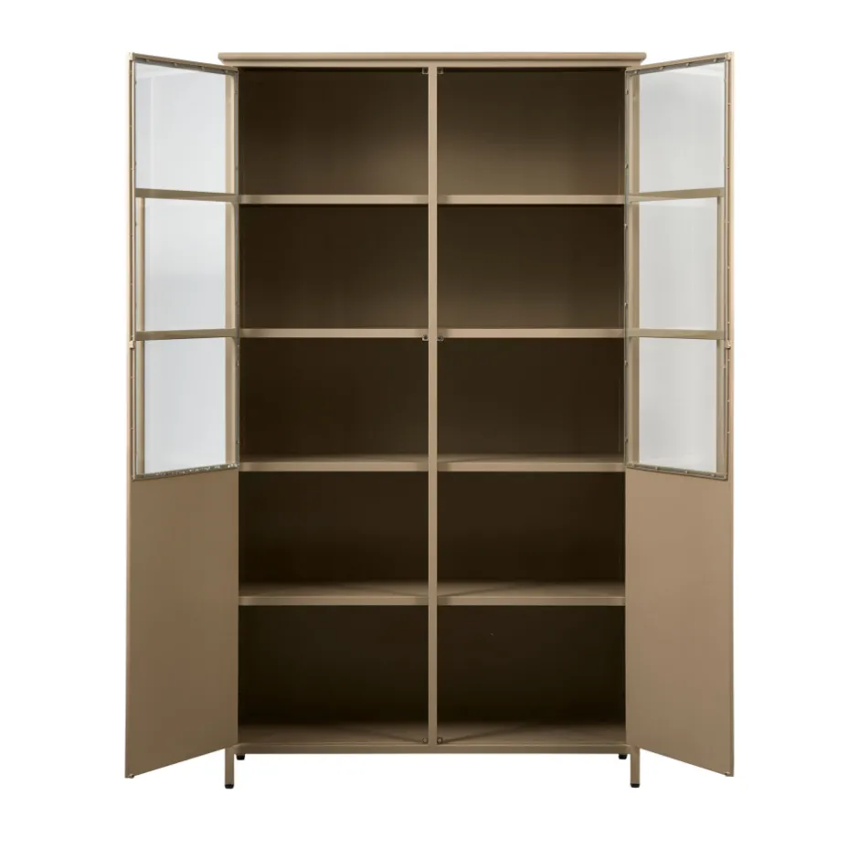 Sale Woood EXHIBIT Vitrine 2 portes en métal H170cm