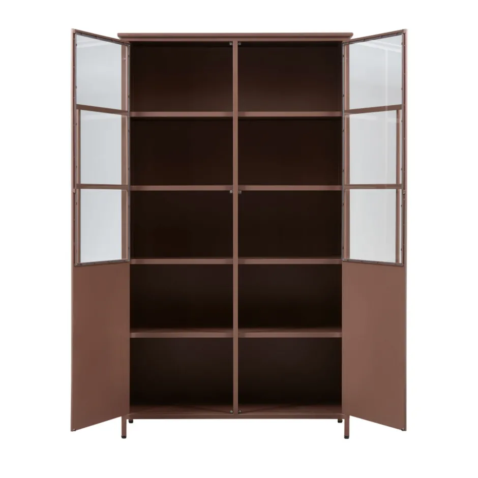 Sale Woood EXHIBIT Vitrine 2 portes en métal H170cm