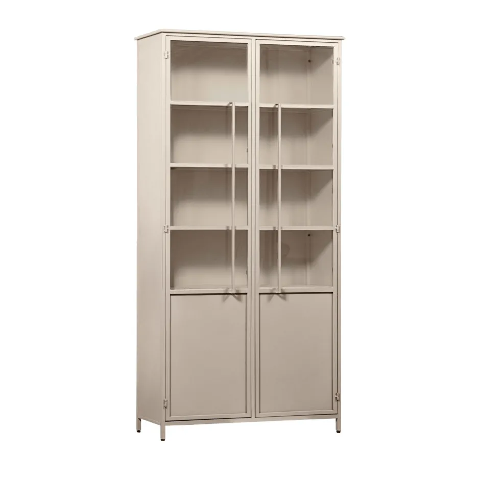Clearance Woood EXHIBIT XL Vitrine 2 portes en métal H200cm