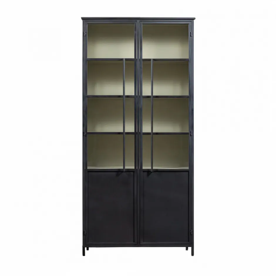 Clearance Woood EXHIBIT XL Vitrine 2 portes en métal H200cm