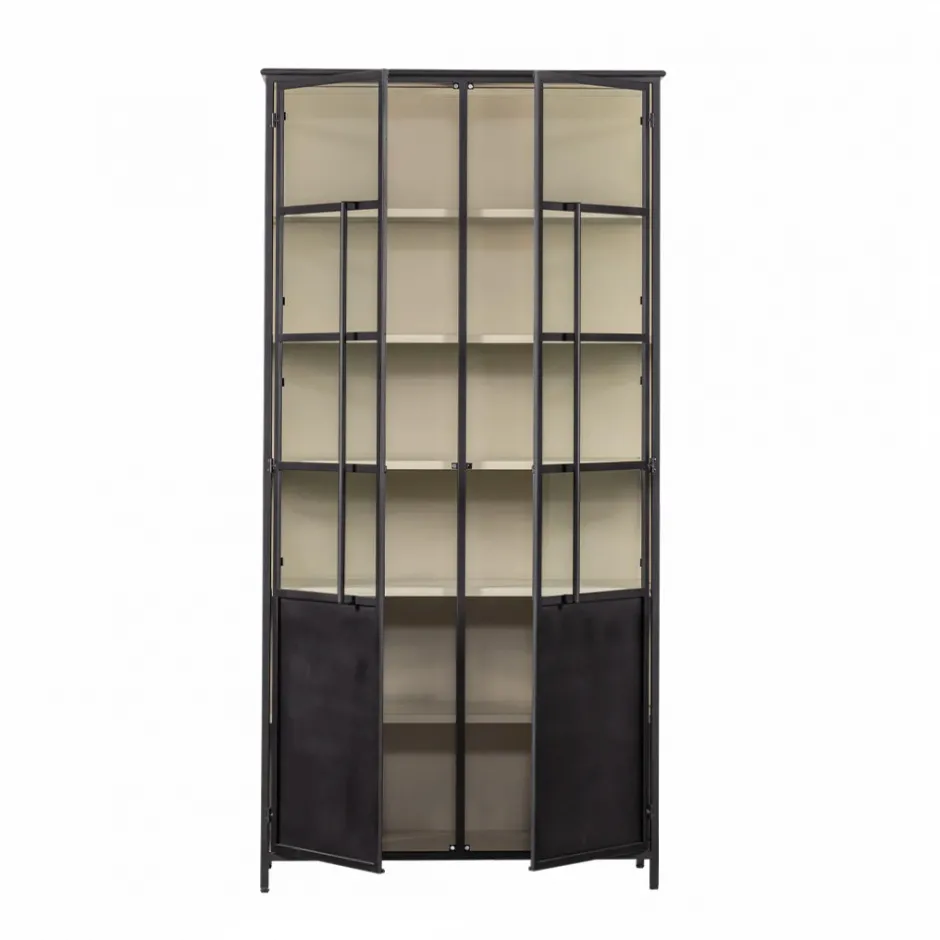 Clearance Woood EXHIBIT XL Vitrine 2 portes en métal H200cm