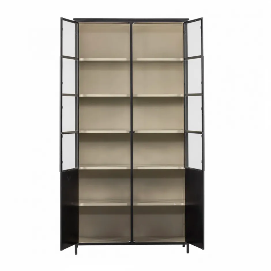 Clearance Woood EXHIBIT XL Vitrine 2 portes en métal H200cm