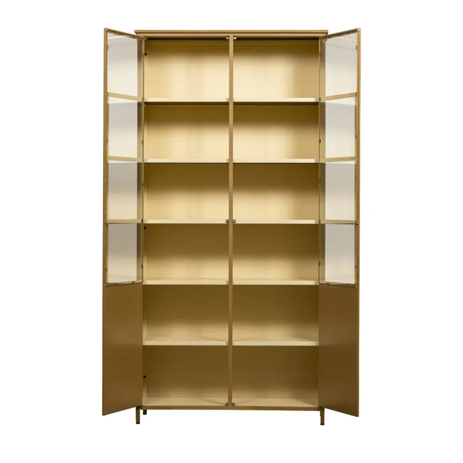 Clearance Woood EXHIBIT XL Vitrine 2 portes en métal H200cm