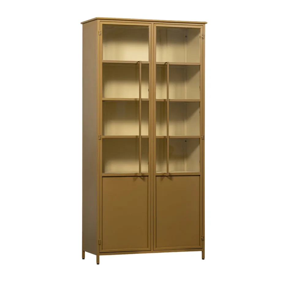 Clearance Woood EXHIBIT XL Vitrine 2 portes en métal H200cm