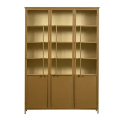 Clearance Woood EXHIBIT XL Vitrine 3 portes en métal H200cm
