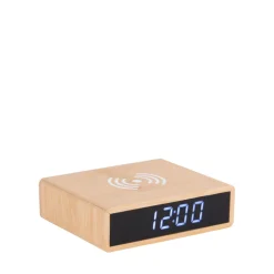 Online Karlsson FAT Réveil en bois avec chargeur téléphone