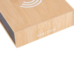 Online Karlsson FAT Réveil en bois avec chargeur téléphone