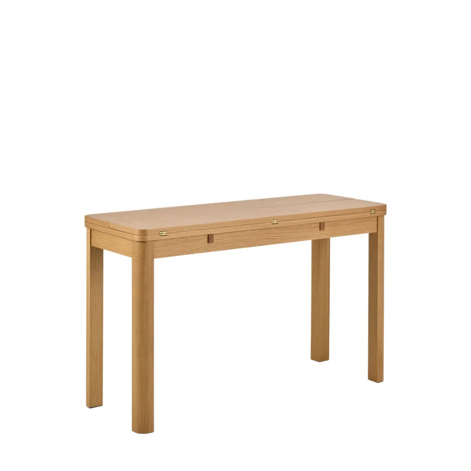 Sale Drawer FIKA Table à manger extensible 2 à 4 personnes en bois 120x45-90cm