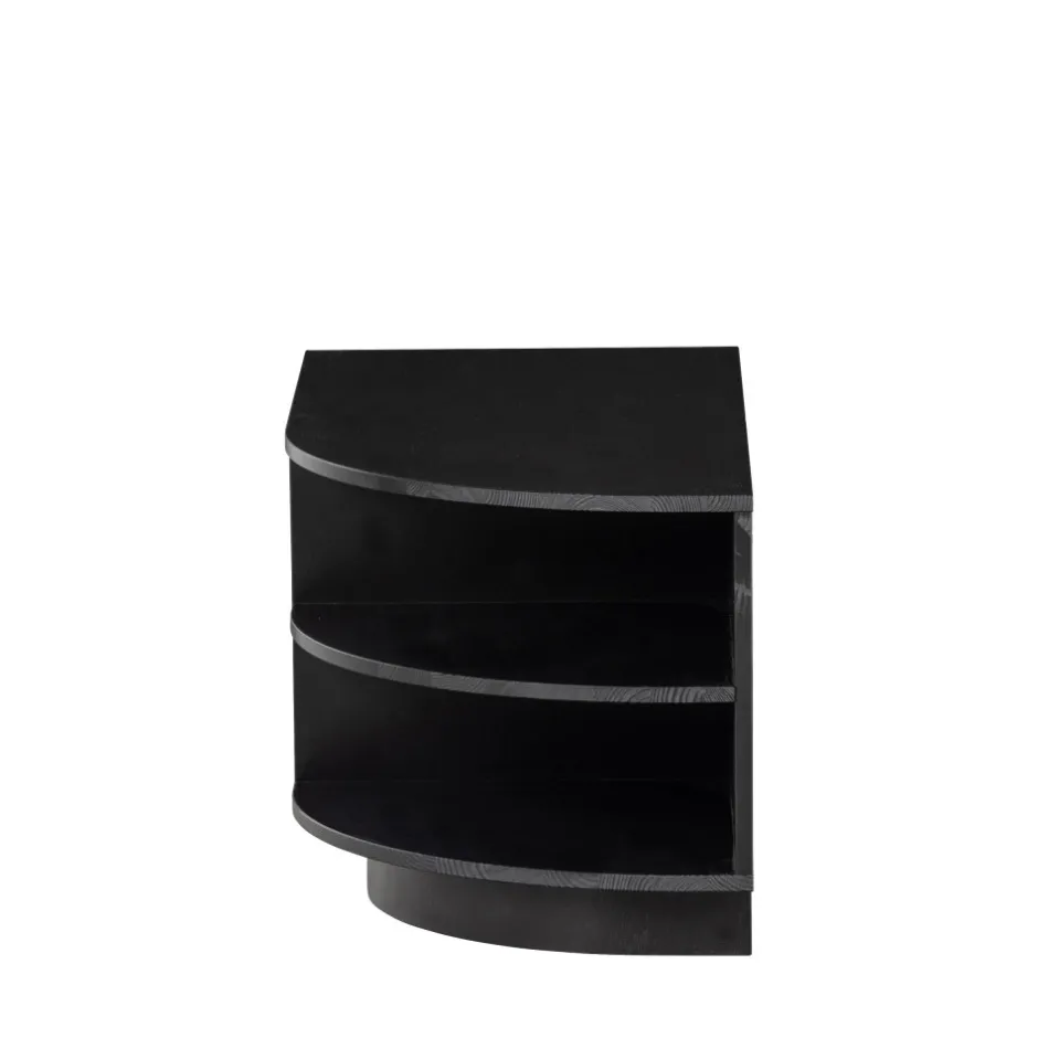 Clearance Woood FINCA Meuble TV 2 tiroirs en bois L78cm