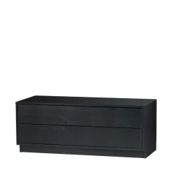 Clearance Woood FINCA Meuble TV en bois massif de pin L100cm