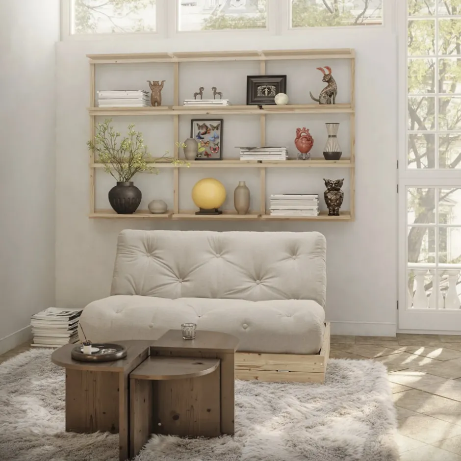 Discount Karup Design FLIP Canapé convertible 2,5 places en tissu et bois