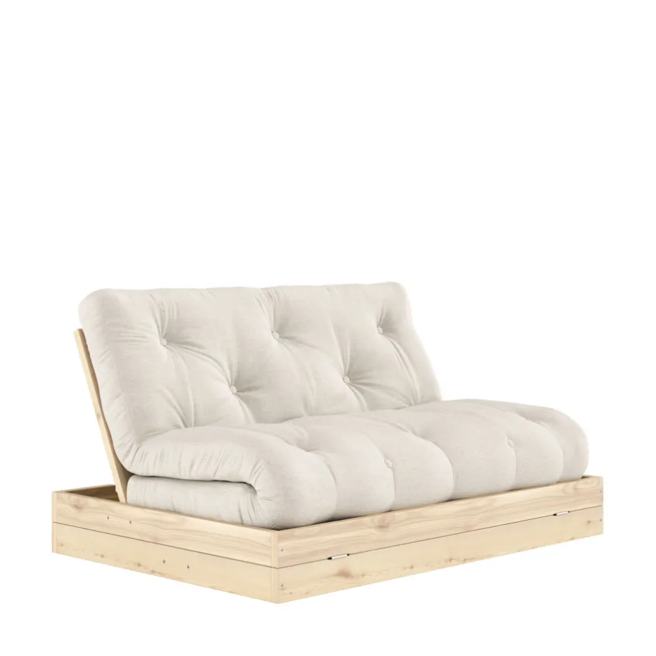 Clearance Karup Design FLIP Canapé convertible 2,5 places en lin et bois