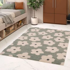Discount Drawer FLORA Tapis contemporain à motif floral