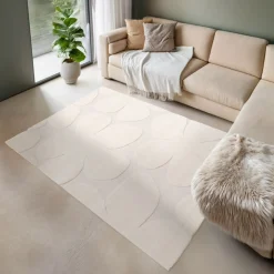 Online Drawer FLOW Tapis contemporain à motif floral en relief