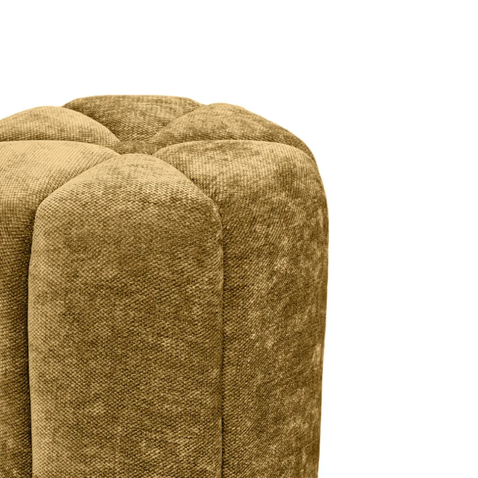 Discount Drawer FLOWER Pouf rond en tissu ø38cm