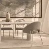 Clearance Drawer FRIDA Lot de 2 chaises en tissu bouclette et métal