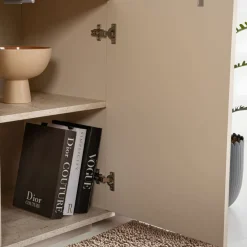 Outlet Drawer FRITZ Buffet 4 portes effet travertin L180cm