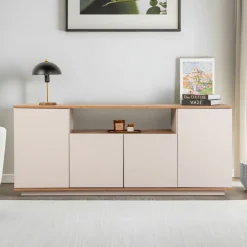 Clearance Drawer FRITZ Buffet 4 portes en bois L180cm