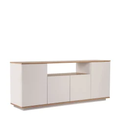 Clearance Drawer FRITZ Buffet 4 portes en bois L180cm