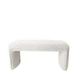 Discount Drawer FULL Banc rembourré en tissu bouclette L100cm