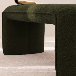 Discount Drawer FULL Banc rembourré en tissu bouclette L100cm