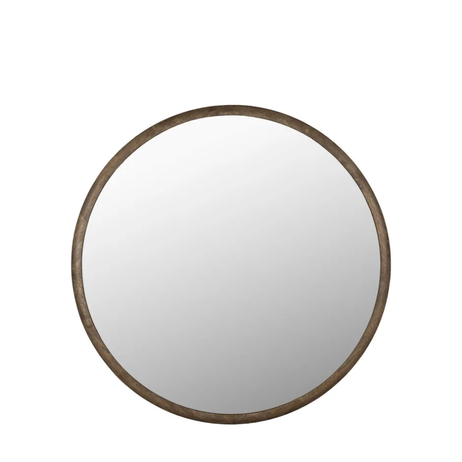 Sale Dutchbone GALE Miroir rond en bois ø80cm