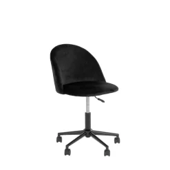 Clearance House Nordic GENEVE Chaise de bureau à roulettes en velours