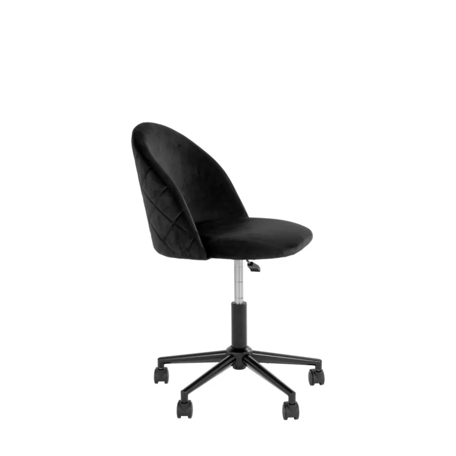 Clearance House Nordic GENEVE Chaise de bureau à roulettes en velours