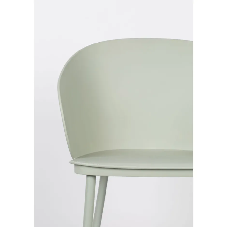 Best No name GIGI Lot de 2 chaises en résine et métal