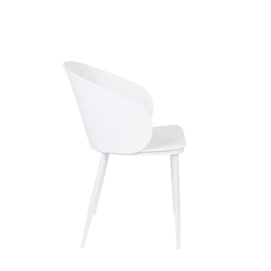 Best No name GIGI Lot de 2 chaises en résine et métal