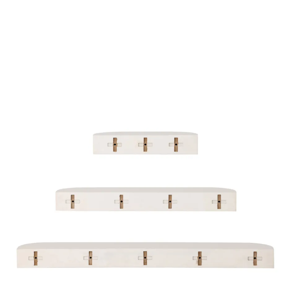 Sale Venture Home GLOW Lot de 3 étagères aux bords arrondis en bois
