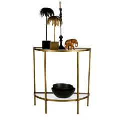 Best Woood GODDESS Console en métal et verre