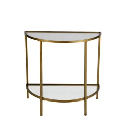 Best Woood GODDESS Console en métal et verre