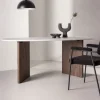 Discount Venture Home GRONVIK Table à manger 8 personnes organique effet marbre