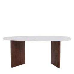 Discount Venture Home GRONVIK Table à manger 8 personnes organique effet marbre