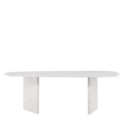 Sale Venture Home GRONVIK Table à manger 10 personnes organique effet marbre