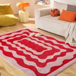 Clearance No name GROOVE Tapis vintage à motif festonné