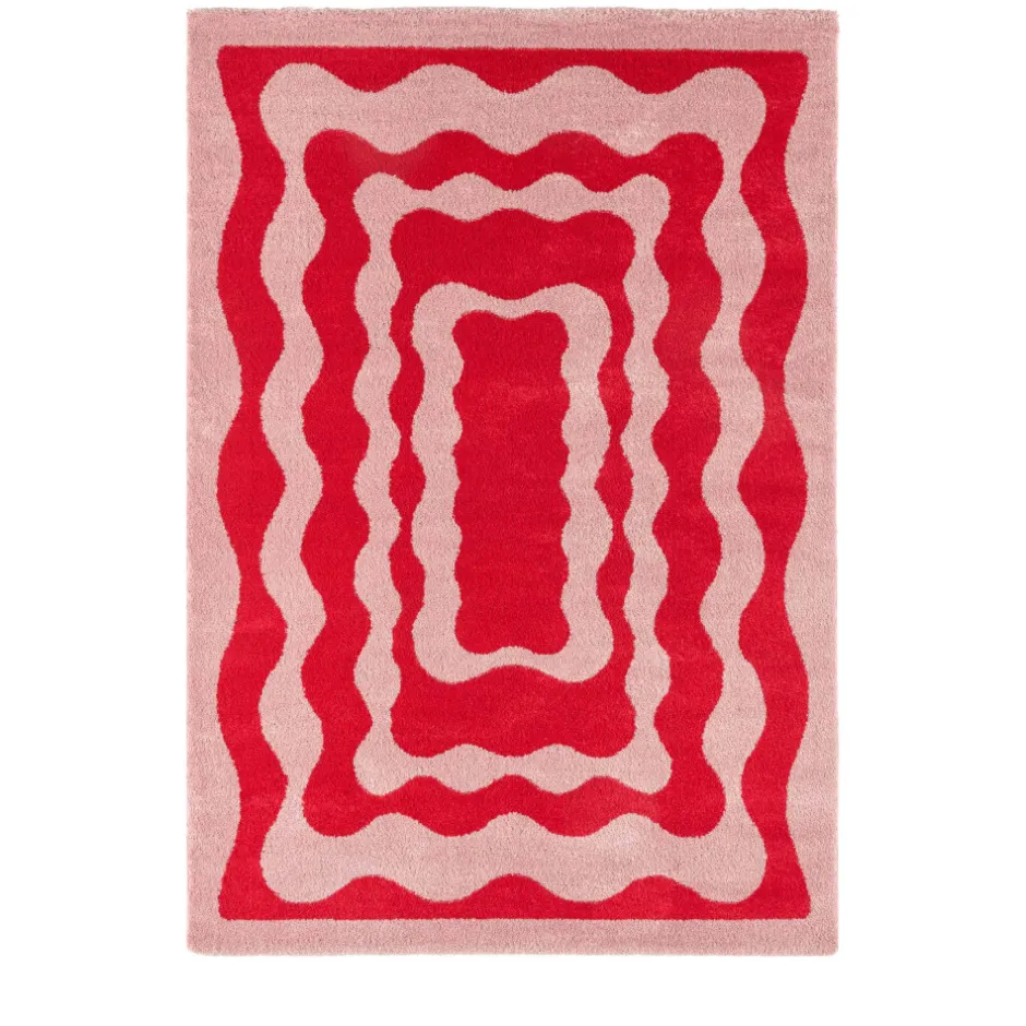 Clearance No name GROOVE Tapis vintage à motif festonné