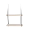 Sale House Nordic HAAG Etagère murale en métal et bois 55x21xH72 cm