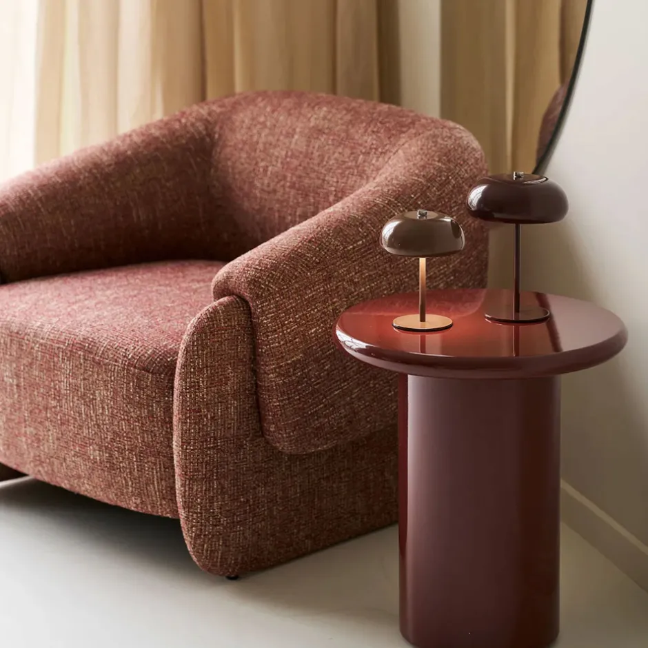 Hot House Nordic HAMILTONY Fauteuil lounge en tissu chiné
