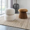 Online House Nordic HAMPTON Pouf champignon en velours ø39cm