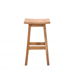 Discount Drawer HANOTILO Tabouret de bar en acacia H66cm