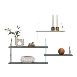 Discount House Nordic HARLEM Etagère murale en bois et métal