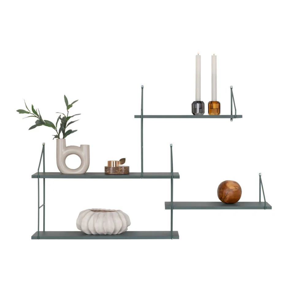 Discount House Nordic HARLEM Etagère murale en bois et métal