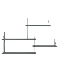 Discount House Nordic HARLEM Etagère murale en bois et métal
