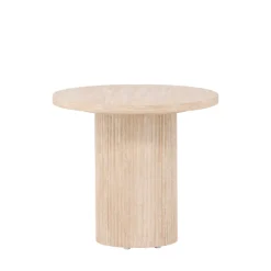 Online Venture Home HARON Table d'appoint ronde effet travertin ø50cm